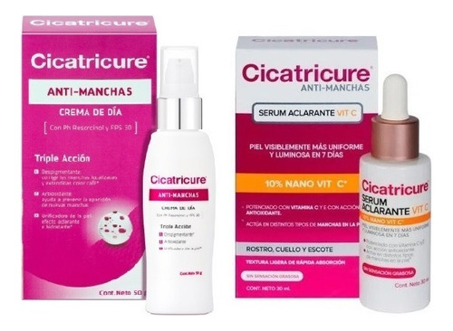 Cicatricure Kit Serum Aclarante Y Antimanchas Crema De Día