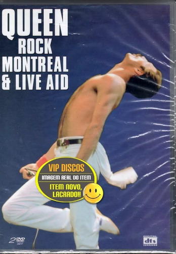 Dvd Queen Rock Montreal E Live Aid Duplo - Original Lacrado!