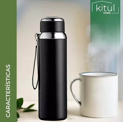 Vaso Térmico Metal Acero Inoxidable 1000 Ml Capacidad Colgar
