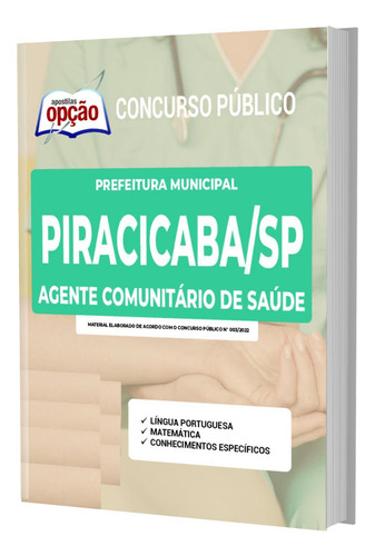 Apostila Piracicaba Sp - Agente Comunitário De Saúde