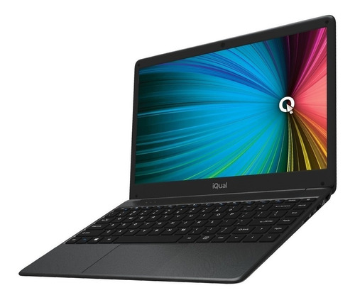 Notebook iQual Nq3x negra 14", Intel Core i3 1005G1  8GB de RAM 1TB HDD, Intel UHD Graphics G1 1920x1080px Windows 10 Home