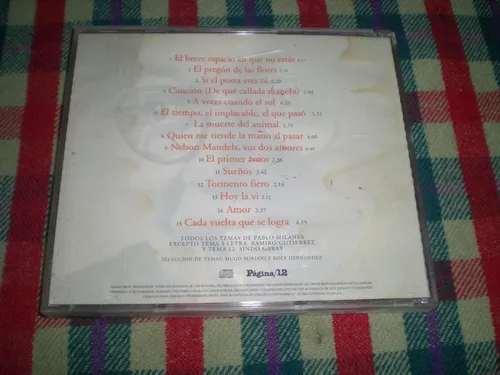 Pablo Milanes / Cd Numero 3 Cd Pagina 12 (18/15) (Usado)