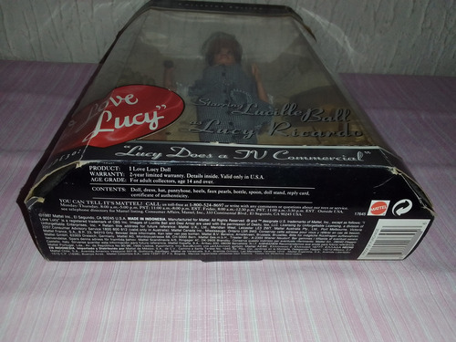 Barbie I Love Lucy Tv Comercial Lucille Ball Episodio 30 (Usado)