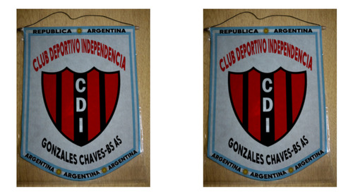 Banderin Mediano 27cm Club Independencia Gonzales Chaves