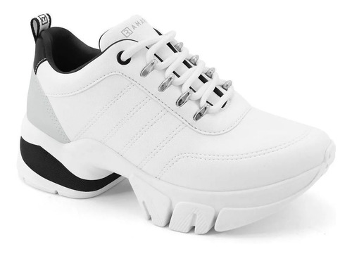 Tênis Feminino Ramarim Dad Chunky Sneaker 2180103 Pto