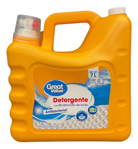 Detergente Líquido Antibacterial Con Bicarbonato G V Bio 7 L