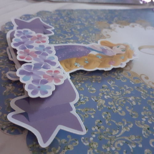Banderines Personalizados 3d Rapunzel