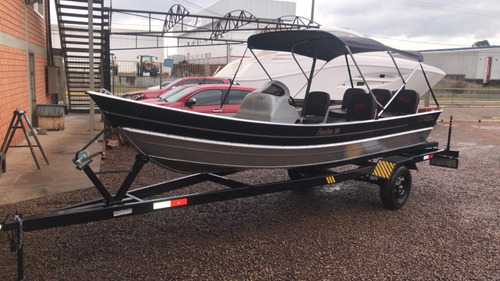Imagem 7 de 8 de Conjunto Barco Alumínio Way 500 +30hp Mercury + Carretinha
