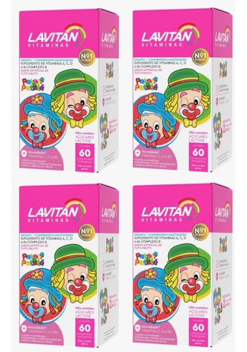 Imagem 1 de 2 de Vitamina Para Crianças Lavitan Kids C/ 4 Unidades