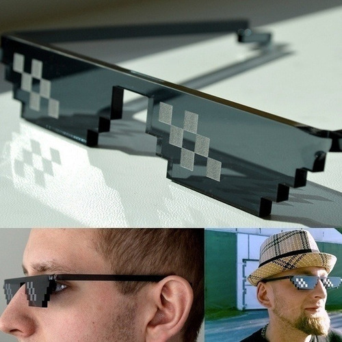 Imagen 2 de 9 de 10 Gafas De Sol Divertidas Para Gafas De Sol, 8 Bits Pixelad