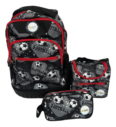 Pack Mochila + Lonchera + Estuche Escolar/ Ekizde