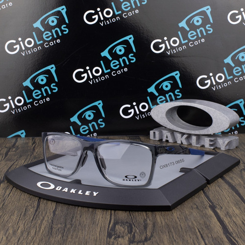 Lentes Oakley Ox8173 0655 Gris Activate Oftalmico Color Polished Grey Smoke 0655