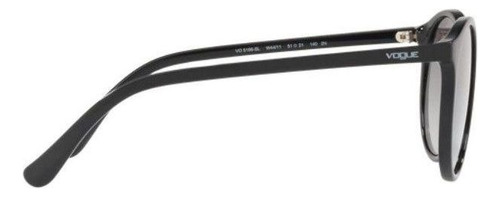 Gafas de sol Vogue VO5166s W44/11 de 51 mm, negro brillante y gris Degr