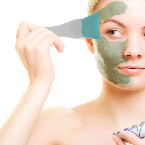 Mascarilla Facial De Silicona Suave De Silicona Con Brocha D