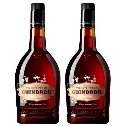 Licor Guindado Vicente Porta 750ml X2 Unidades