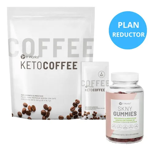 Keto Coffee Pack Dúo - 15 Sobres + Skny Gummies 60 Gomitas