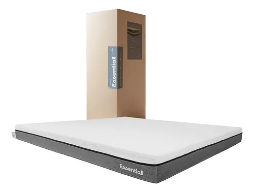 Colchón Essential Memory Foam King Size Altura 18 Cm Blanco/gris