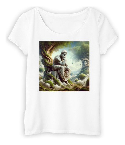 Remera Mujer Platon Pensador Filosofo En El Bosque