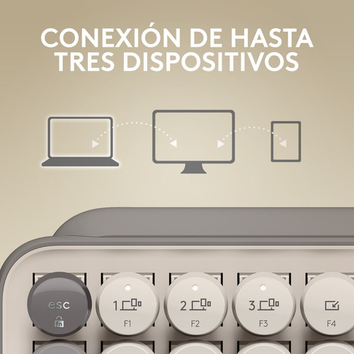 Teclado Mecanico Logitech Pop Keys Arena Emojis Mist