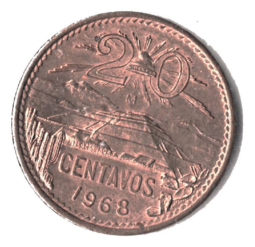 Moneda 20 Centavos 1968  Mo               Monedas