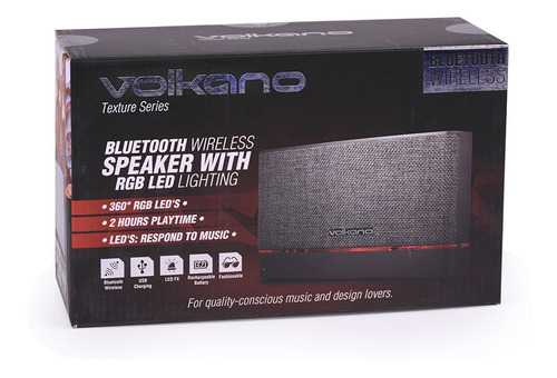 Parlante Volkano Texture Bluetooth - Mosca