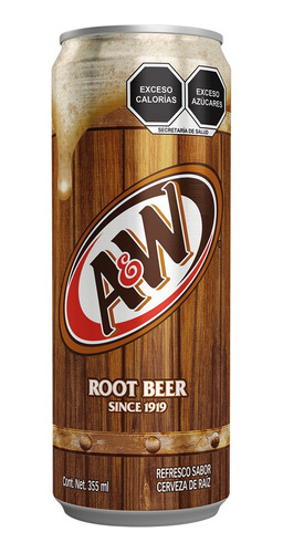 11 Pack Refresco Root Beer A&w 355 Ml