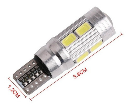 Par Luces Led Cola De Pescado T10 Libre De Error Canbus