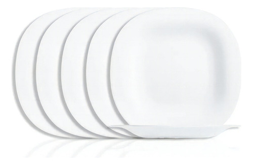 Set De 4 Platos Postre Carine Blanco Opal De 19 Cm