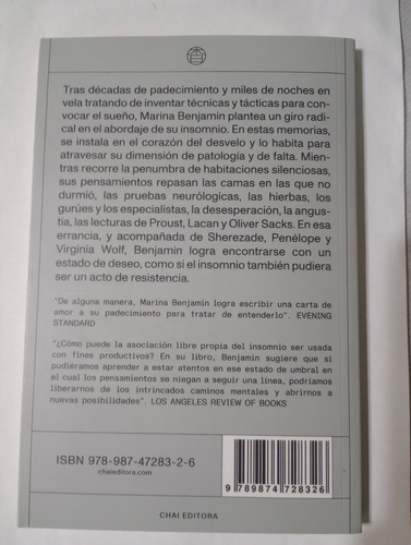 Insomnio - Marina Benjamin