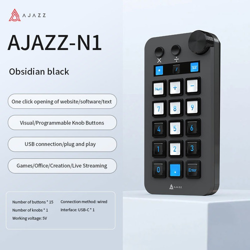 Teclas De Acceso Directo Programables Ajazz N1 Streamdeck Li