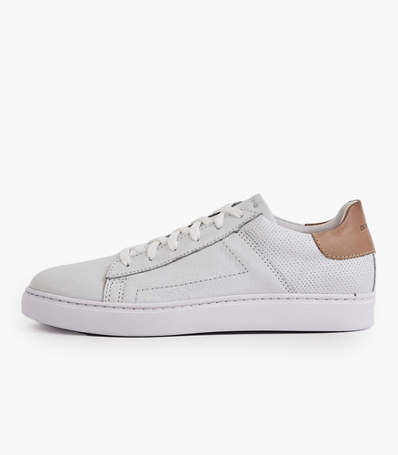 Zapatilla Boating Tanger Urbana De Cuero Blanco Hombre 