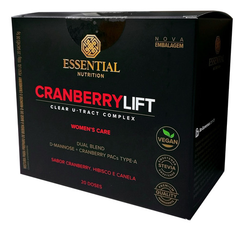 Cranberry Lift Essential Nutrition 20 sachês
