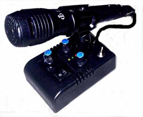 Mic De Ganho-microfone De Mesa Mc-3x C/eco Para Px-py-hf-vhf