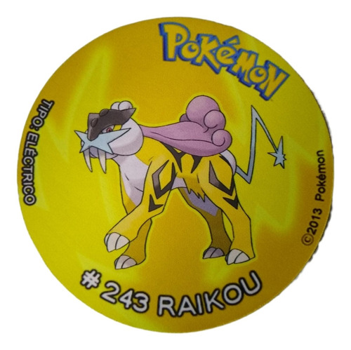  Mousepad Pokémon Raikou Tipo Tazo