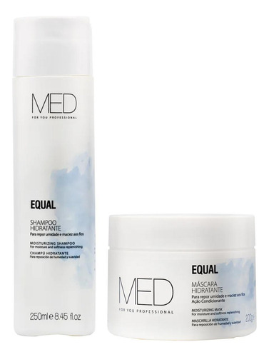 Kit Sh 250ml + Masc. 200ml Hidratante Mediterrani Equal Med