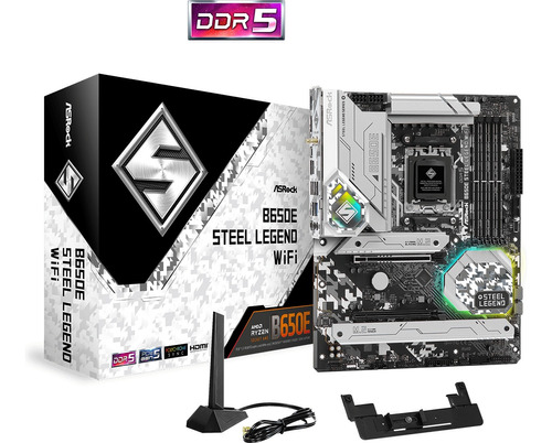 Tarjeta Madre Asrock B650e Steel Legend Wifi  Am5 Jwk