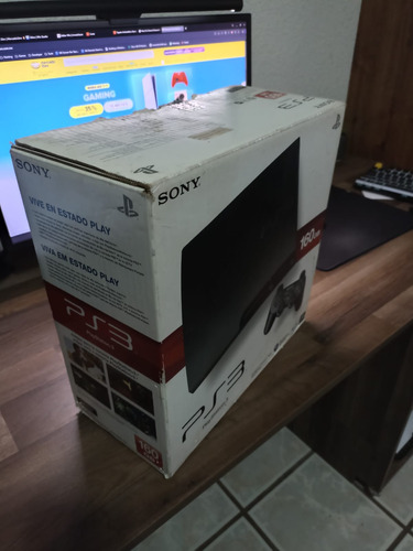 Ps3 Slim 160gb Impecable Con Caja, Nunca Desarmada Negro (Usado)
