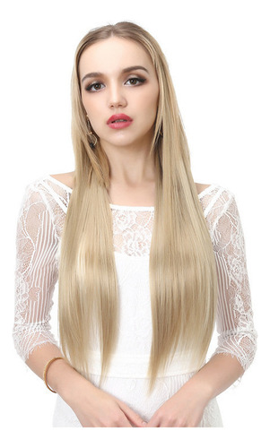 Peluca Pelo Liso Extensiones De Pelo Liso De Longitud Media