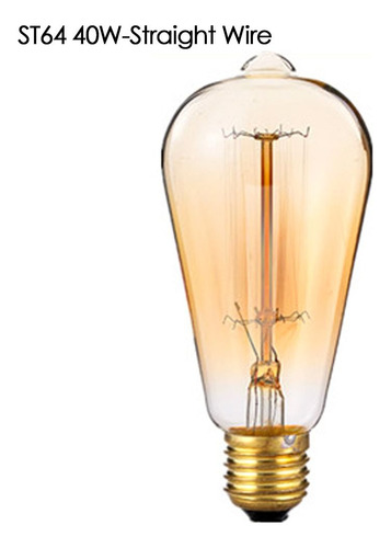 Lámpara Edison De Filamento Retro Vintage Con Forma De Bola,