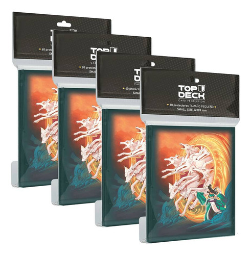 4x Protectores Top Deck Small Size Myl Invocar Chacales