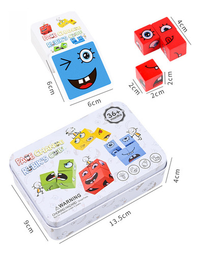 Mini Caja De Hierro Face Change (2 Cm), Bloques De Construcc
