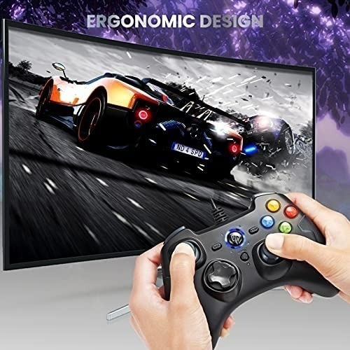 Imagen 5 de 6 de Control Juegos Easysmx C/cable/turbo Doble Vibracion/grey