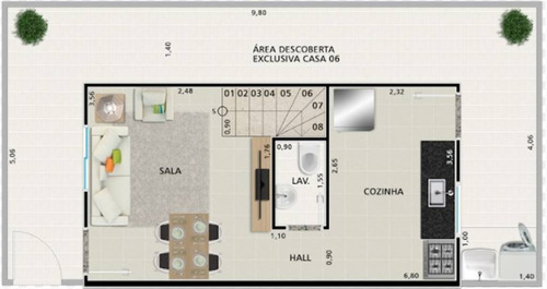 Imagem 1 de 3 de Casa, 2 Dorms Com 54.42 M² - Vila Sonia - Praia Grande - Ref.: Blv73 - Blv73