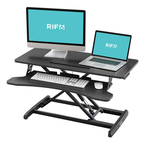 Rif6 Escritorio De Pie Convertible De 34 Pulgadas - Elevador