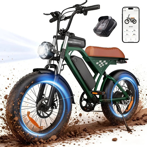 Bicicleta Elétrica xroymexroy EB5 MAX Aro 20 com Motor de 1000 W e Autonomia de 88 km