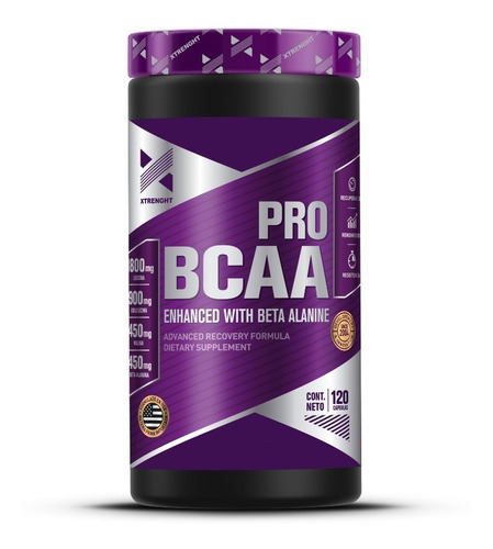 Bcaa Pro Xtrenght 120 Caps Aminoaacidos Ramificados