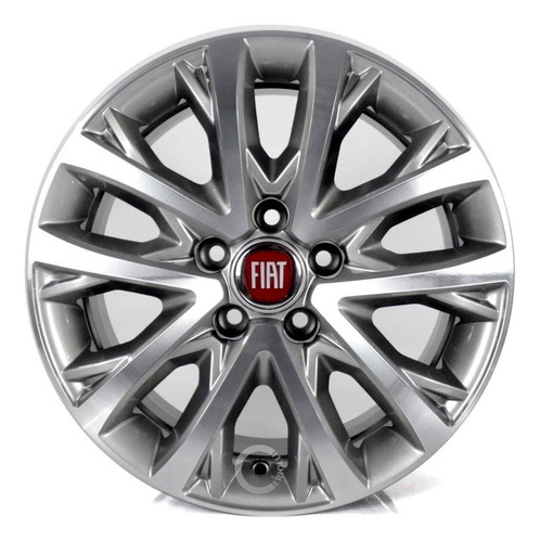 Roda Fiat Toro Aro 18 2021 2022 5x110 S34 / Unidade Cor Grafite Diamante S34