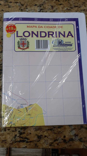 Livro Mapa Da Cidade De Londrina 202 Editora Mais Visão