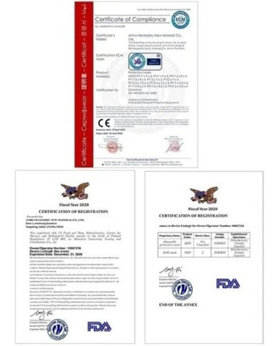 10 Cubrebocas Kn95 Negro Mascarilla Tapaboca Certificado