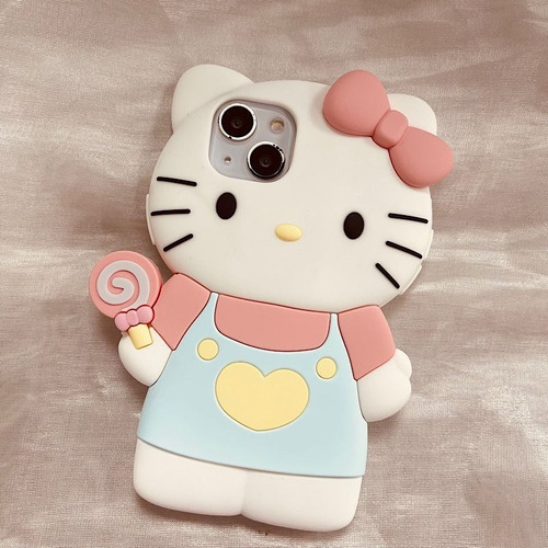 Hello Kitty Funda Silicona Para iPhone 12 13 14 Pro Max Plus